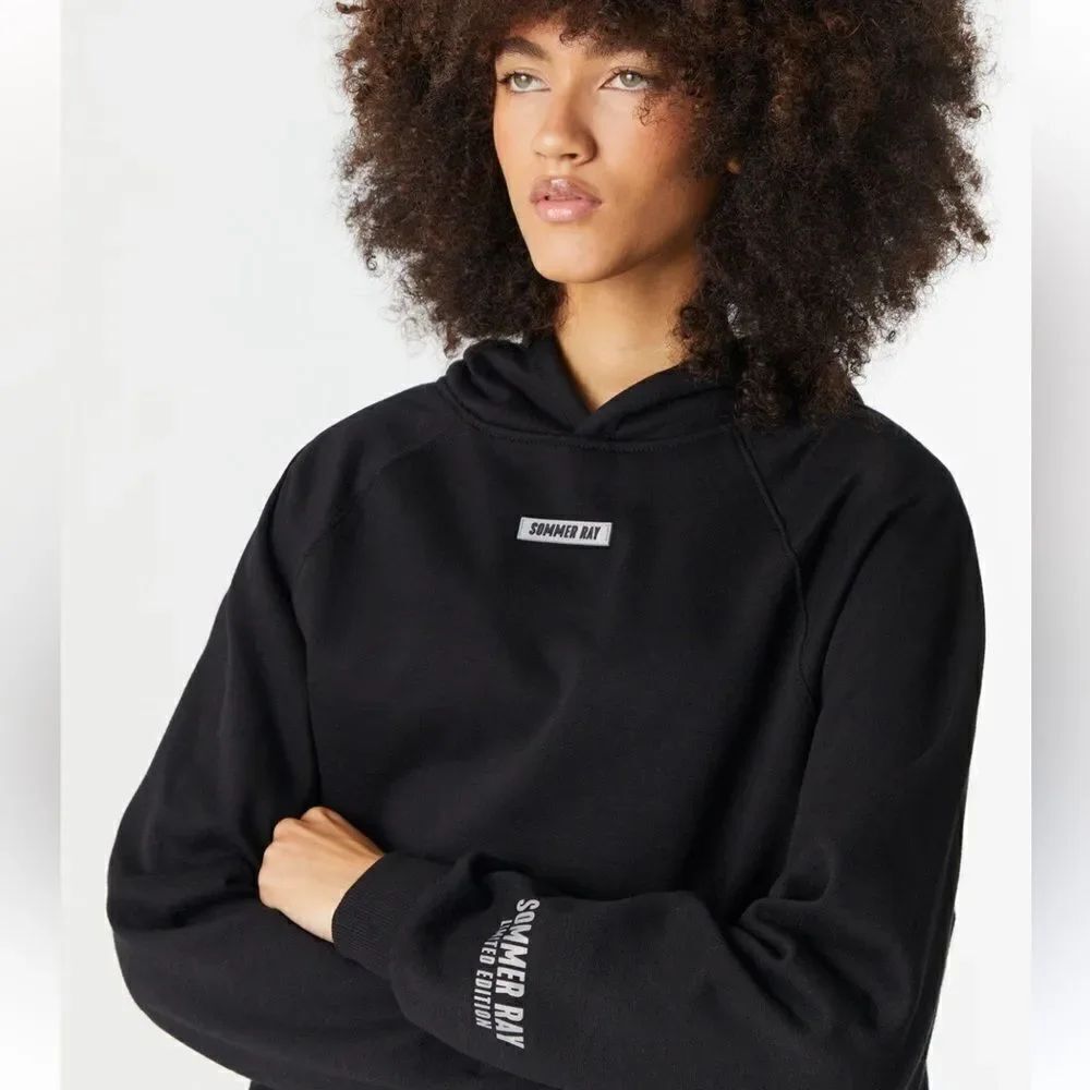 Sommer Ray Black Fleece Pullover Hoodie Women’s XL
